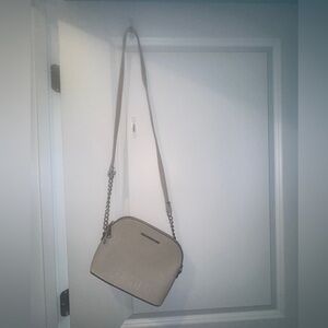 Steve Madden Leather Beige Crossbody Bag